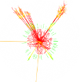 Simulated production of a Higgs event in ATLAS