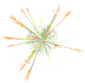 Simulated black hole event in ATLAS